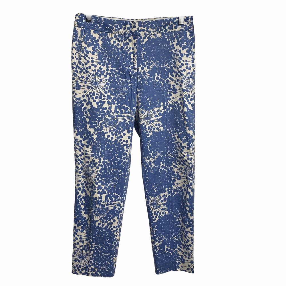 Boden Blue‎ and White Casual Pants Sz 4 (2363)